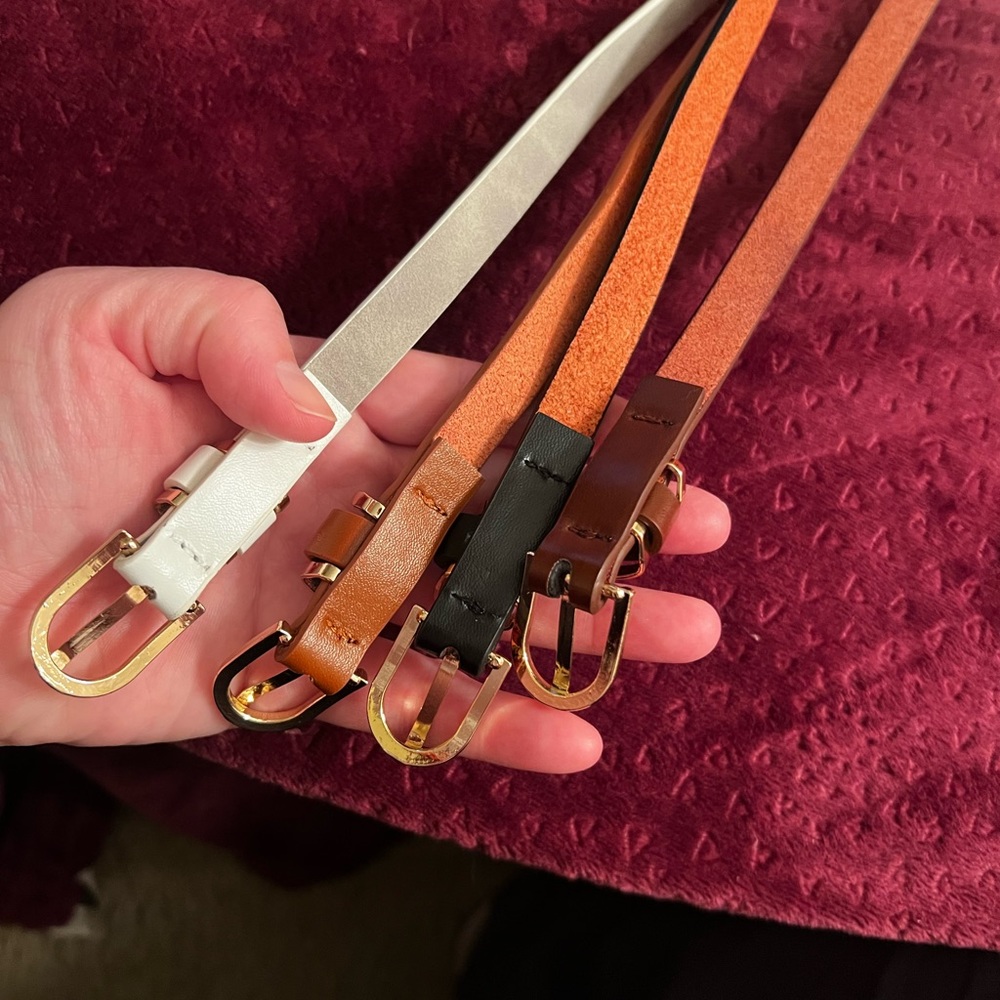 Set 4 Thin Belts - Picture 9 of 10